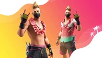 Sommer Drift: Fortnite Battle Royale Charakter im tropischen Stil