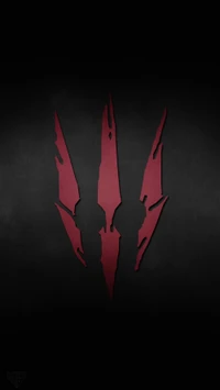 Emblema estilizado de lobo de The Witcher 3: Caza Salvaje