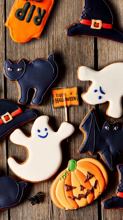 Biscoitos de Halloween Felizes: Guloseimas Festivas para uma Celebração Assustadora