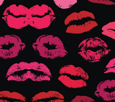 kiss, lips, lipstick, red