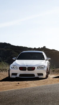 angel, bmw, car, white wallpaper