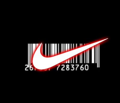 bar code, black, logo, nike, other