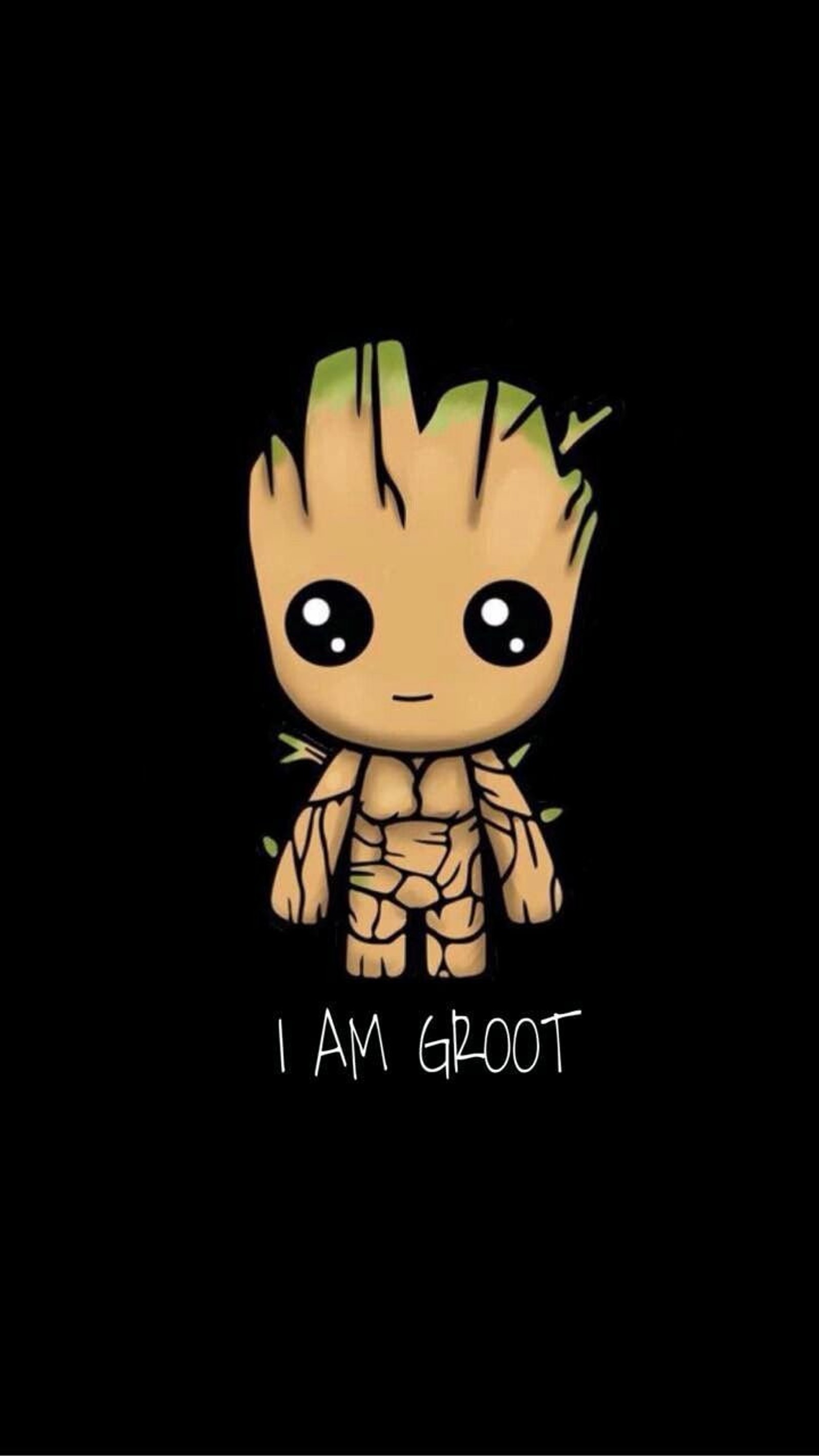 Скачать обои милый, грут, groot, marvel