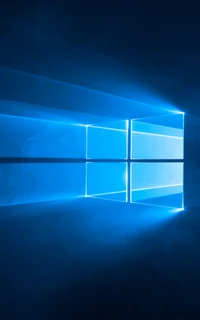 Фоновый интерфейс синего света Windows 10