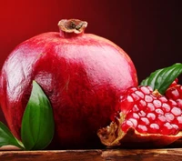 fruit, leave, red wallpaper