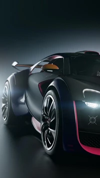 Design de supercar élégant et futuriste