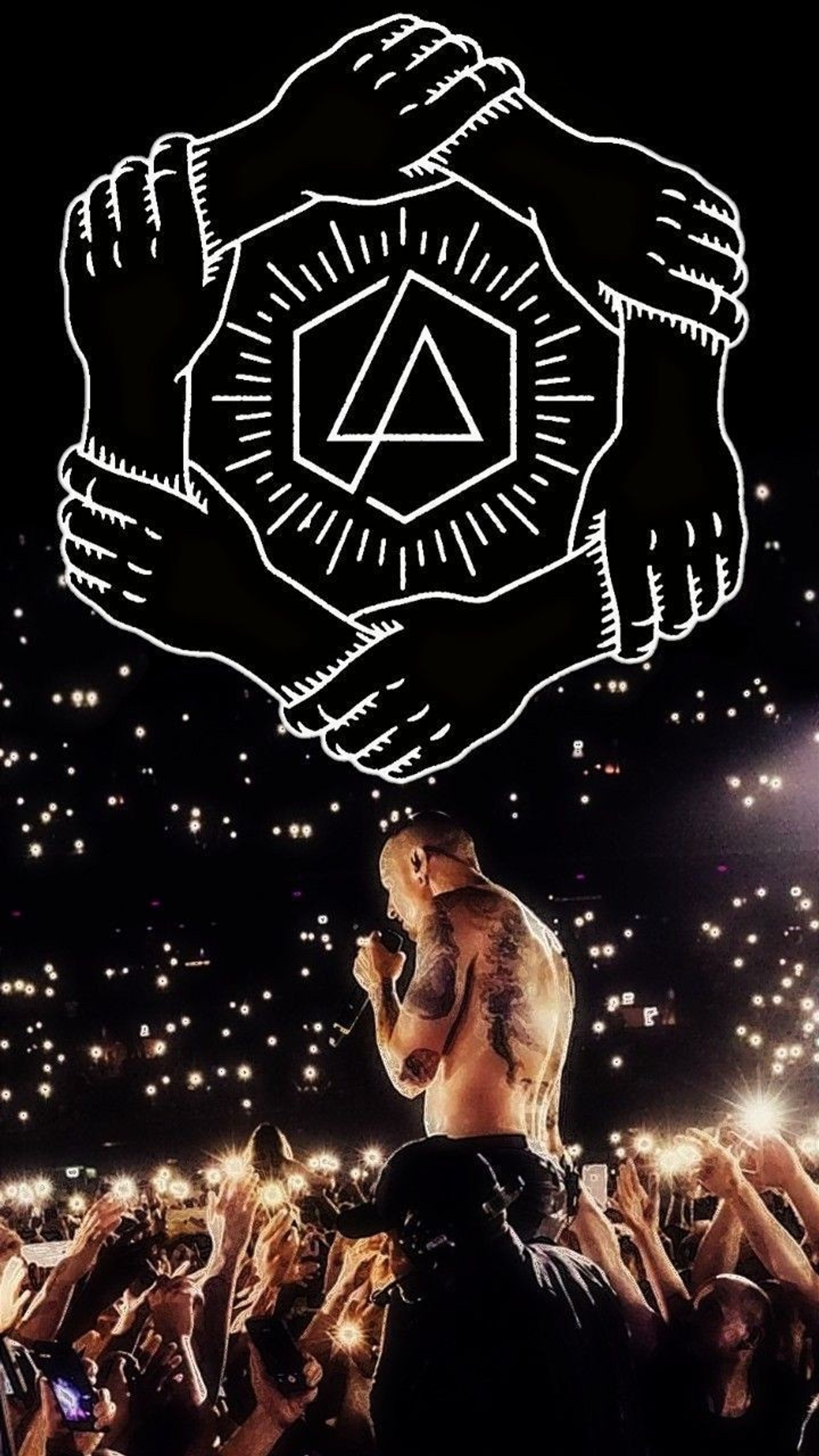 Lade chester, chester bennington, legende, linkin park, logo Hintergrund herunter