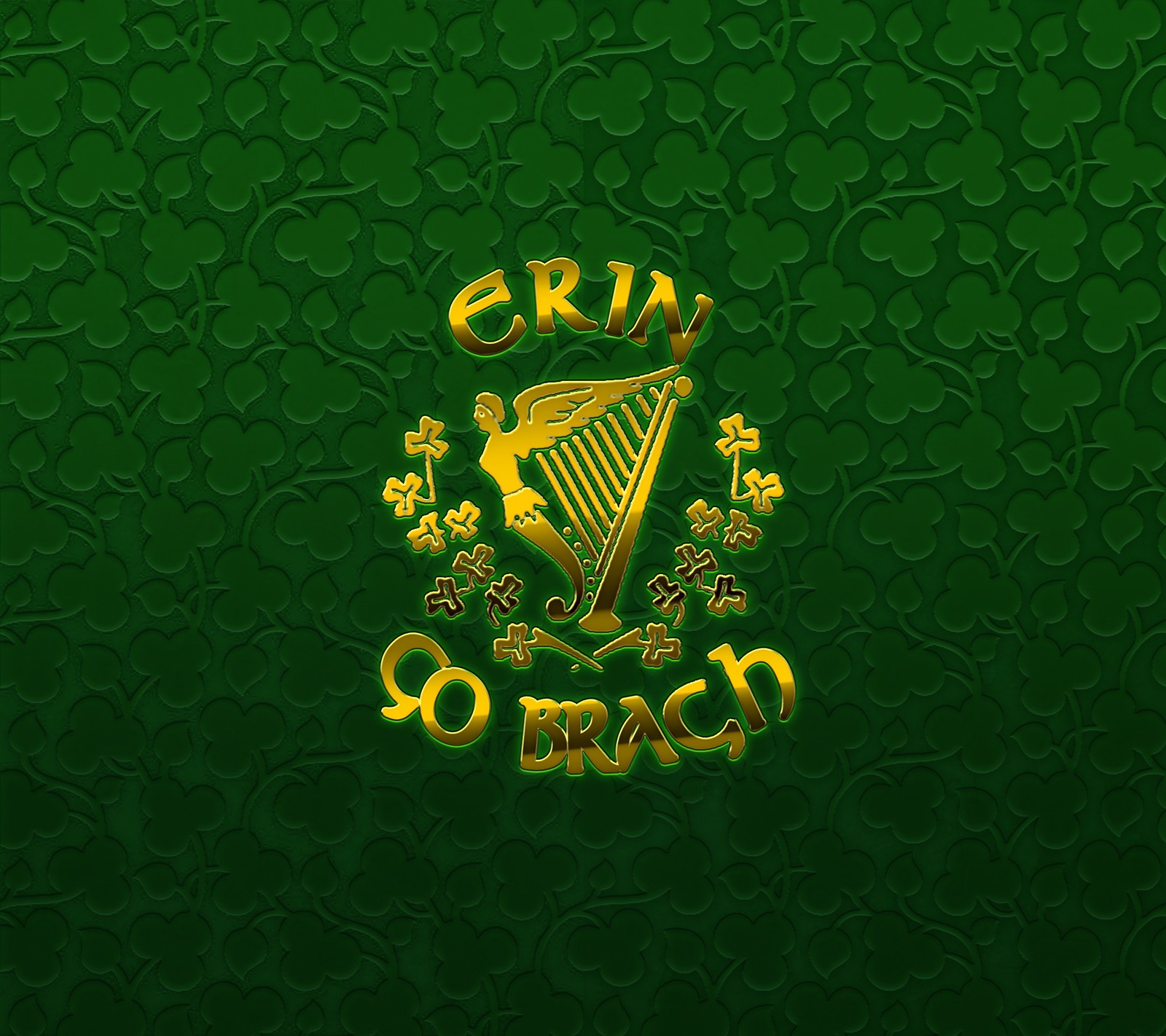 eire, erin go bragh, flag, forever, harp Download Wallpaper