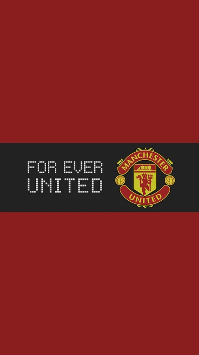 black, forever, logo red, man utd