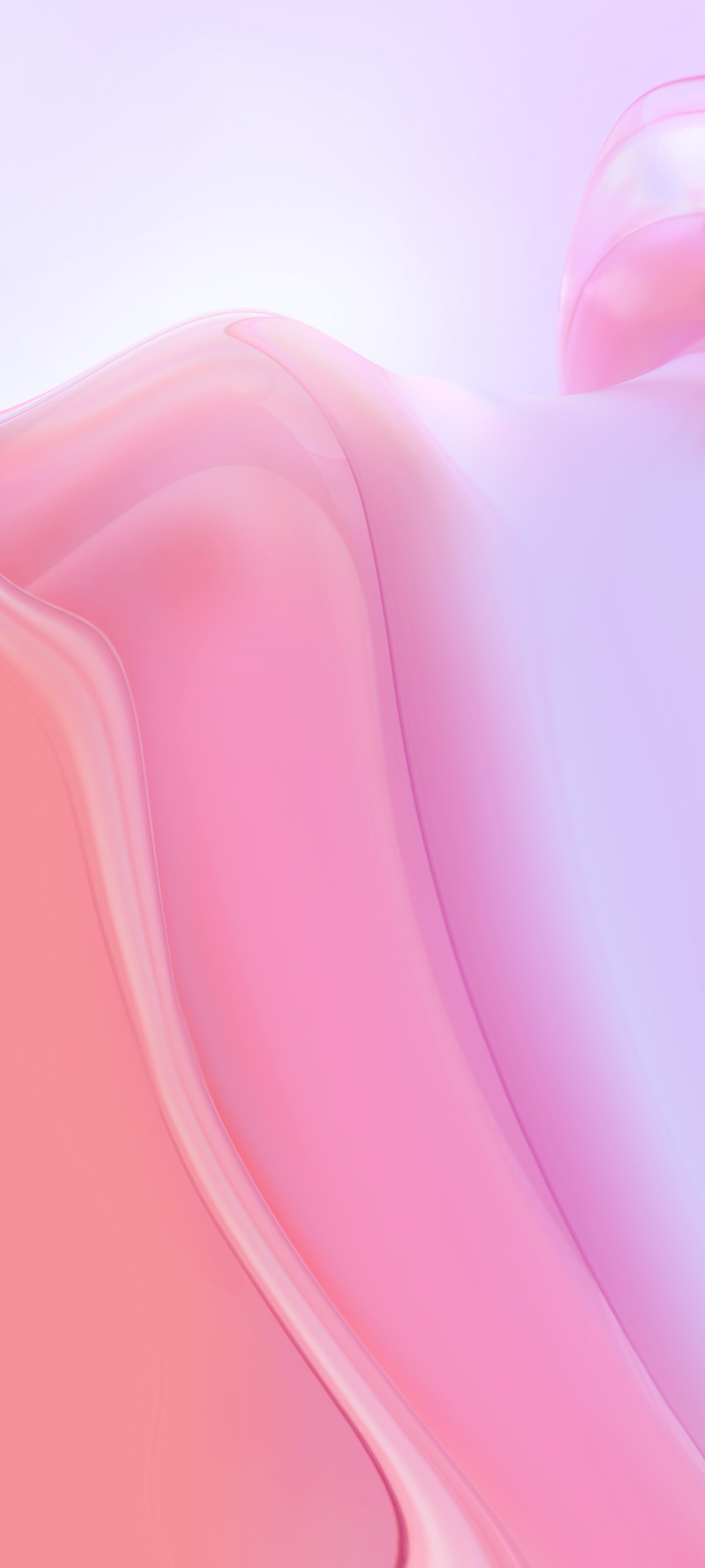 Fundo abstrato rosa e azul com formas curvas (ombro, rosa, magenta, pêssego)