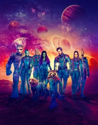 Guardians of the Galaxy Vol. 3: Cosmic Team Unites in a Colorful Universe