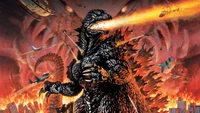 Godzilla: King of the Monsters Unleashed in Fiery Chaos