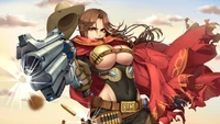 mccree, mädchen, overwatch, videospiel