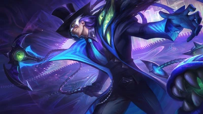 Dream Raider Thresh: Enigmatic Elegance in League of Legends Splash Art