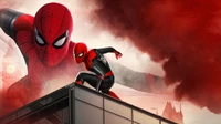 Spider-Man in Action: A Dynamic Marvel Cinematic Universe Poster