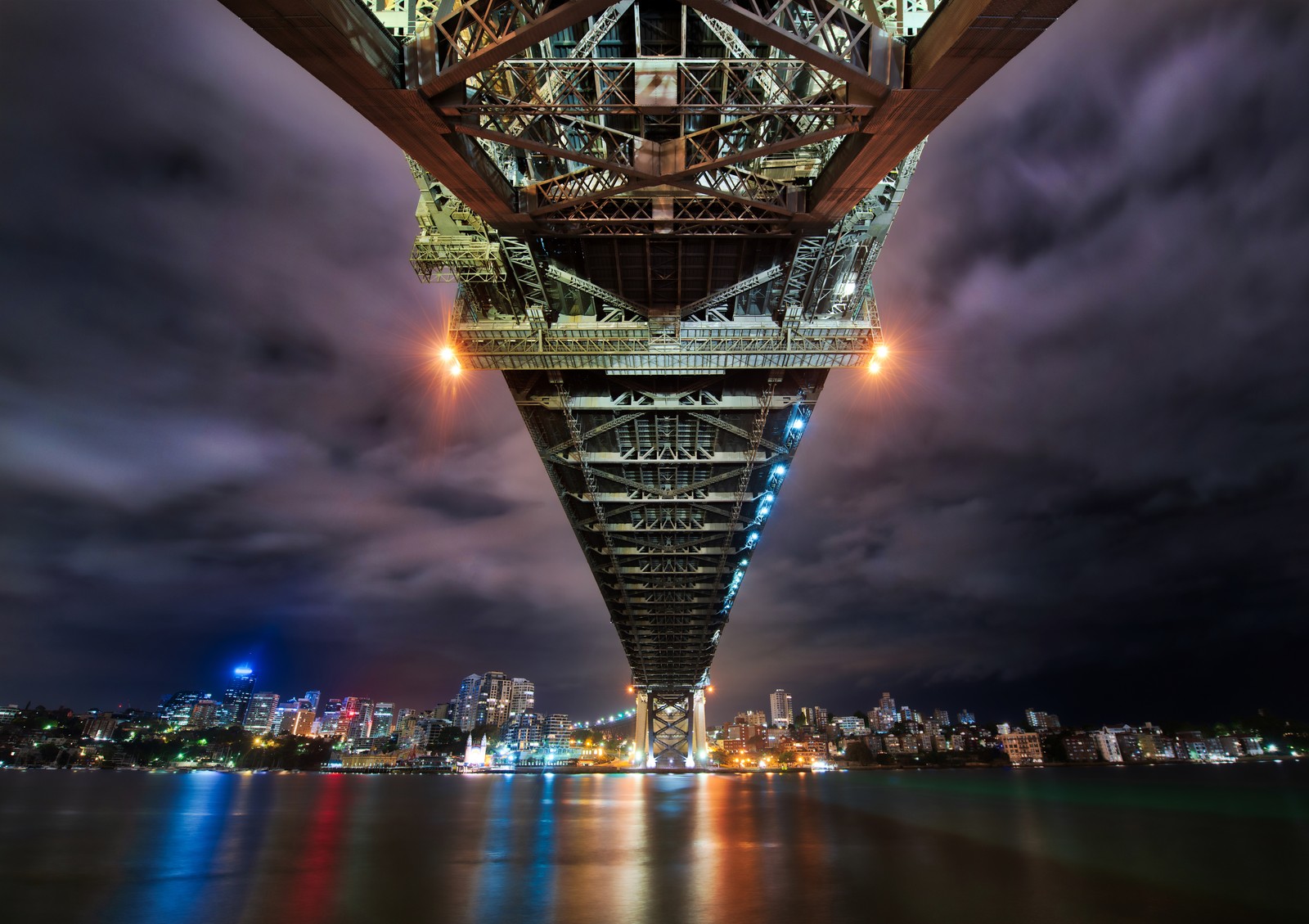 sydney harbour bridge, australia, cityscape, river, reflection wallpaper