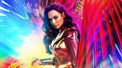 Wonder Woman 1984: Gal Gadot in goldener Adler-Rüstung mit lebhaften Flügeln