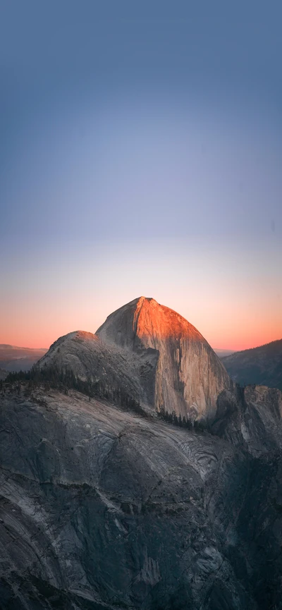 Half Dome at Dusk: A Majestic View from Glacier Point in Yosemite National Park