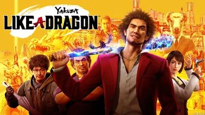 Ichiban Kasuga and Allies in Yakuza: Like a Dragon Adventure