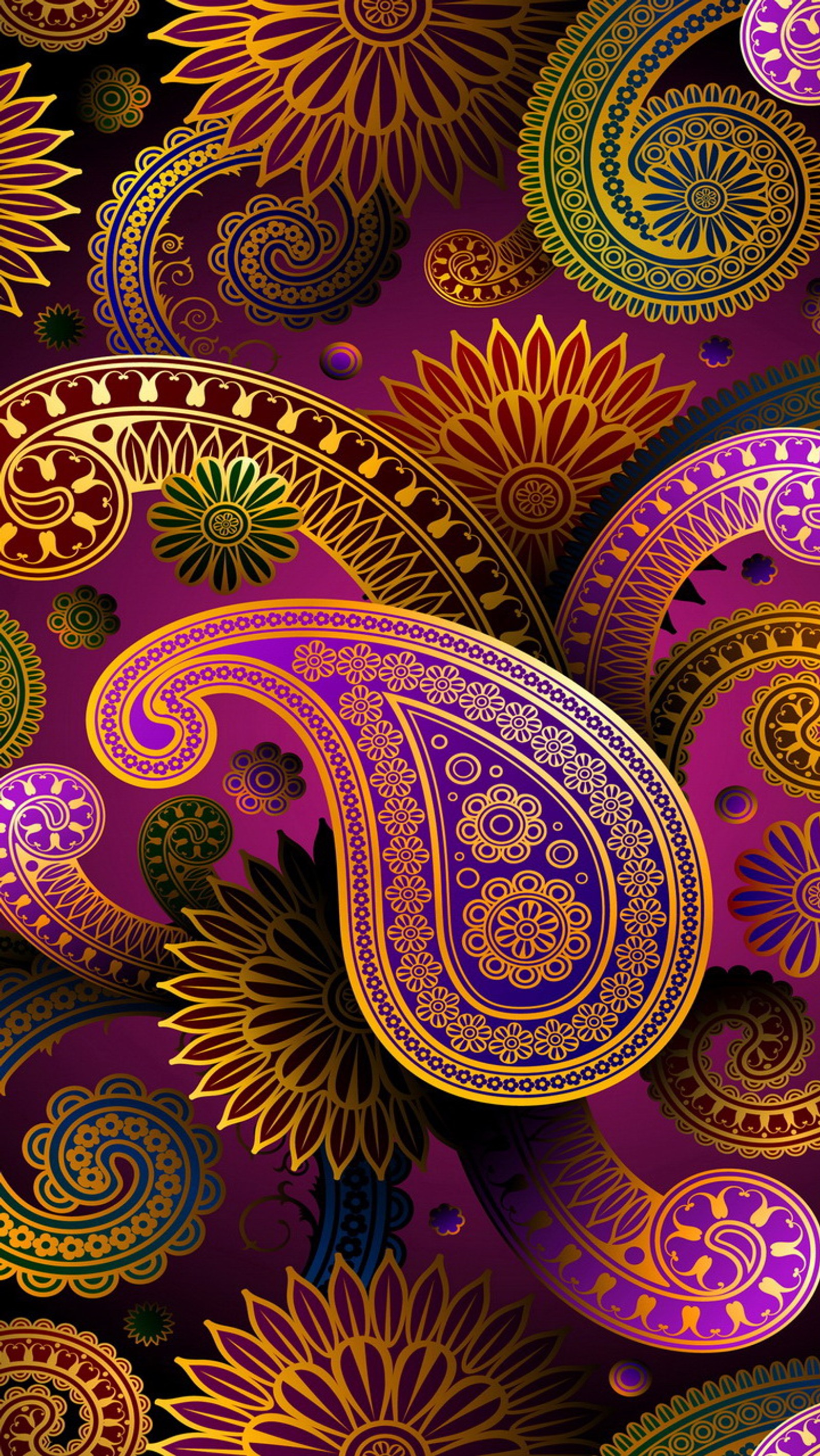 abstract colorful, paisley pattern, texture background wallpaper