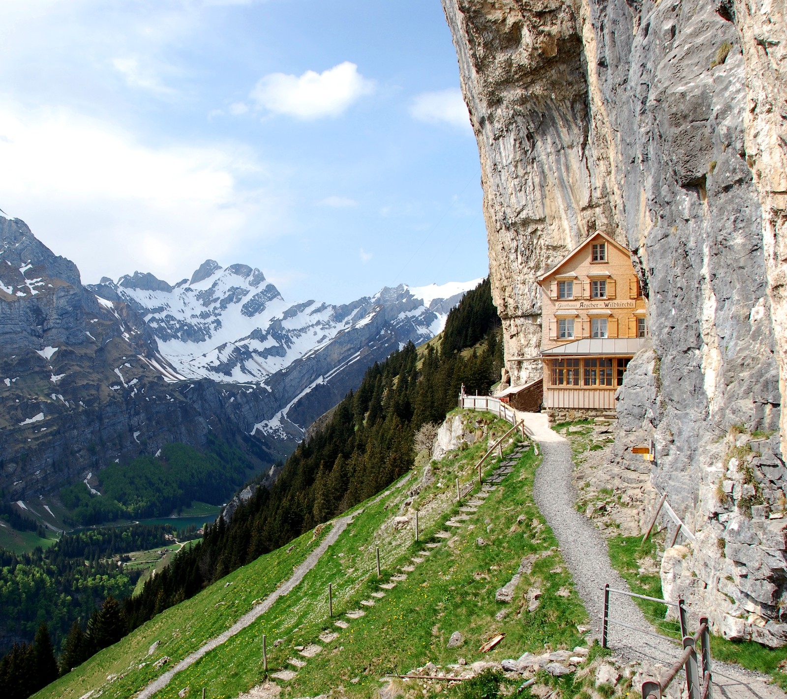 building, cave, euro, house, mountain Download Wallpaper