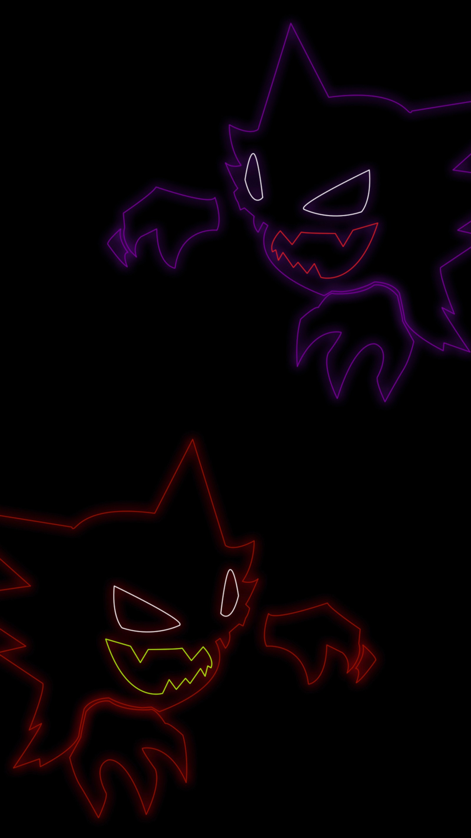 Скачать обои генгар, gengar, ужасный, призрак, haunter