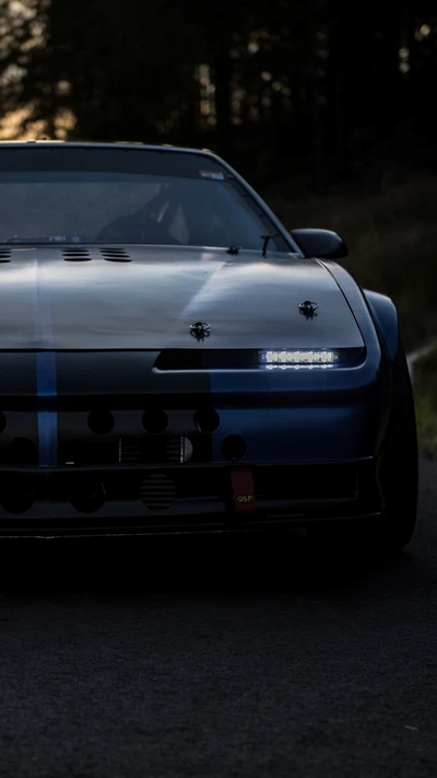 Night Drive: A Striking Camaro with Captivating Headlights