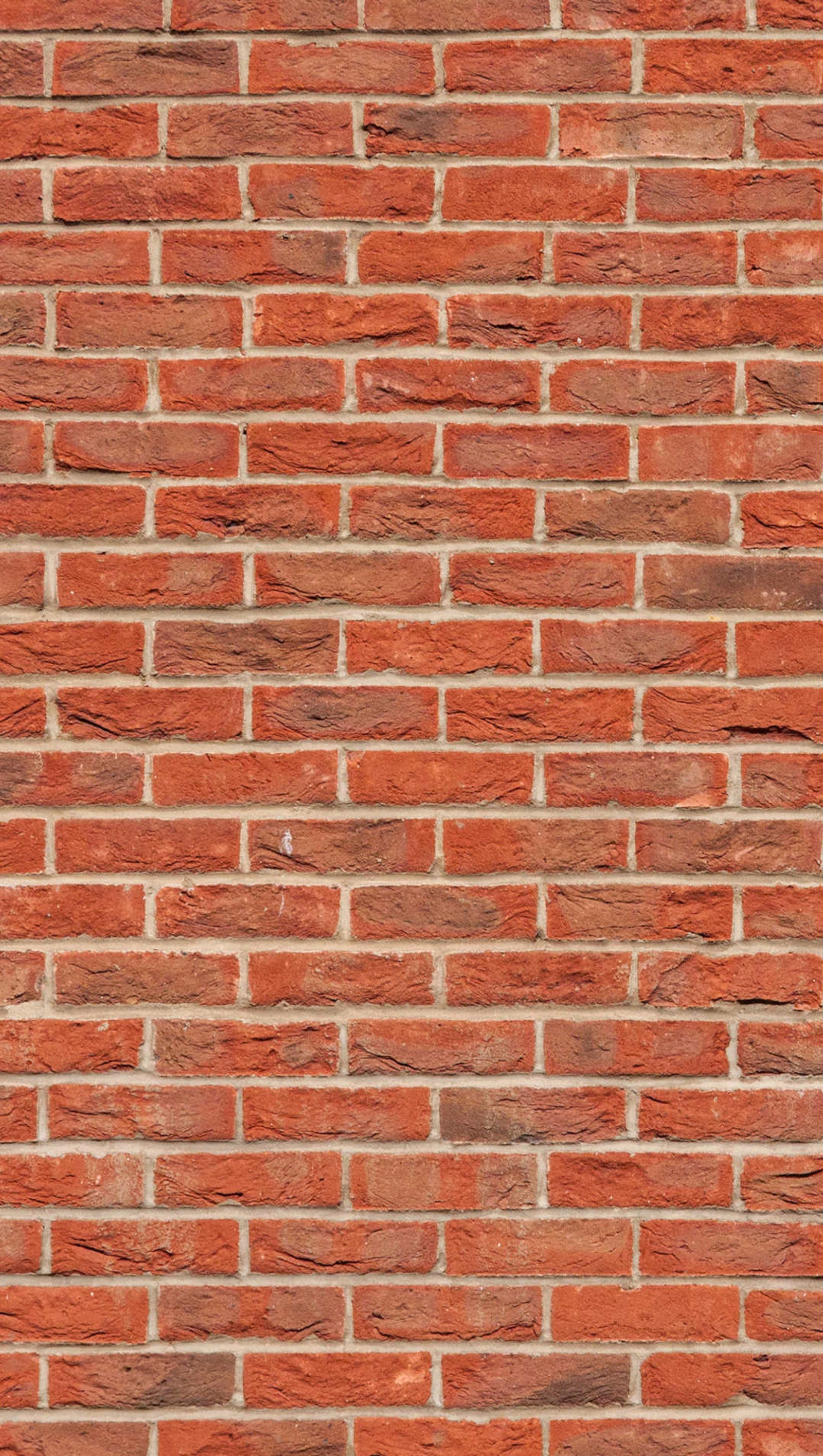 Un gros plan d'un mur en briques rouges avec un hydrant (brique, mur)