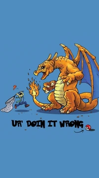 dracaufeu, doin it wrong, pokémon, pokemon