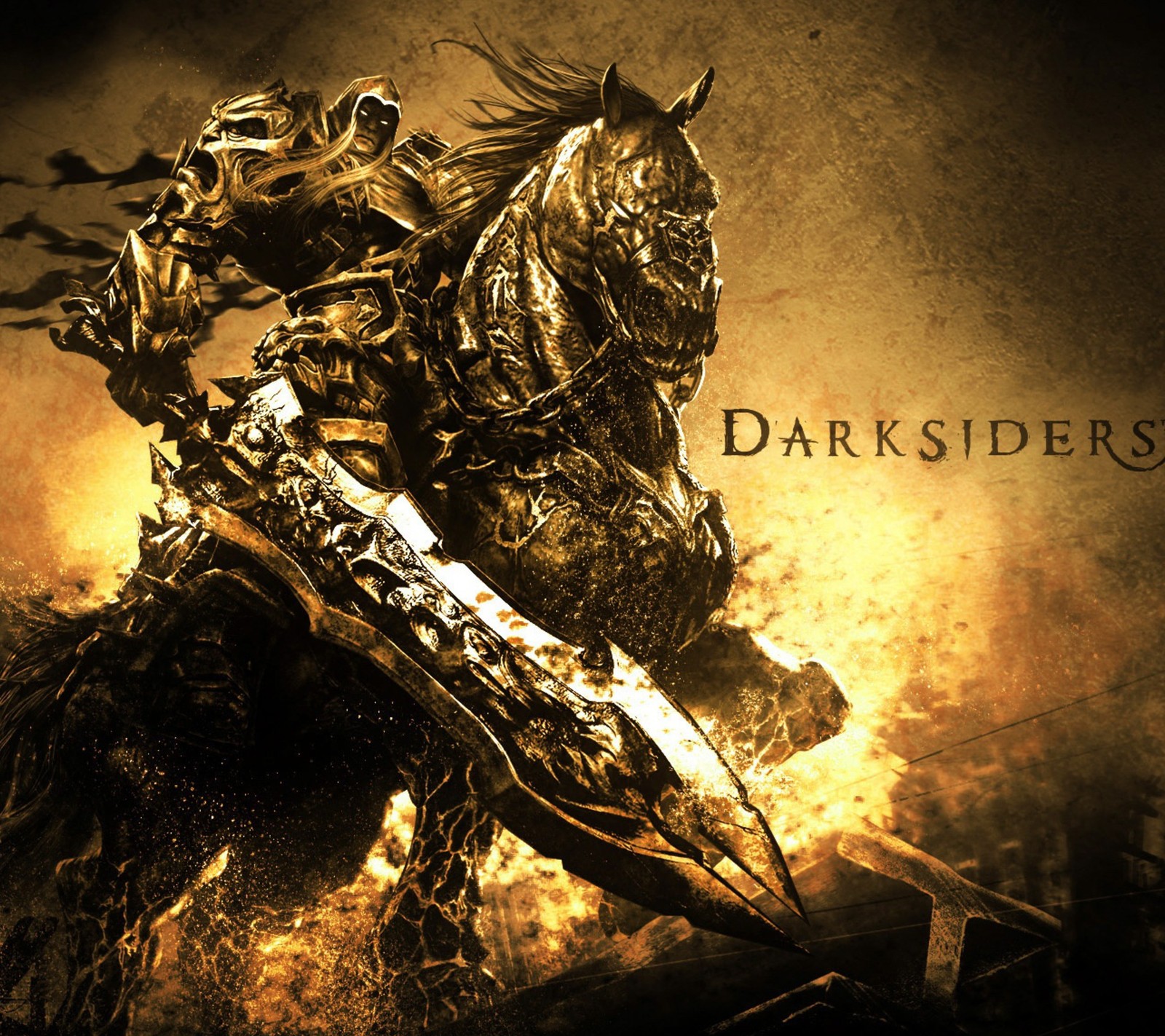 Téléchargez le fond d'écran darksiders, cavalier, guerrier