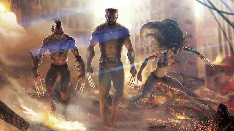 Люди икс: последний бой - искусство мутантов (дакен, wolverine, x 23, комиксы, marvel comics)