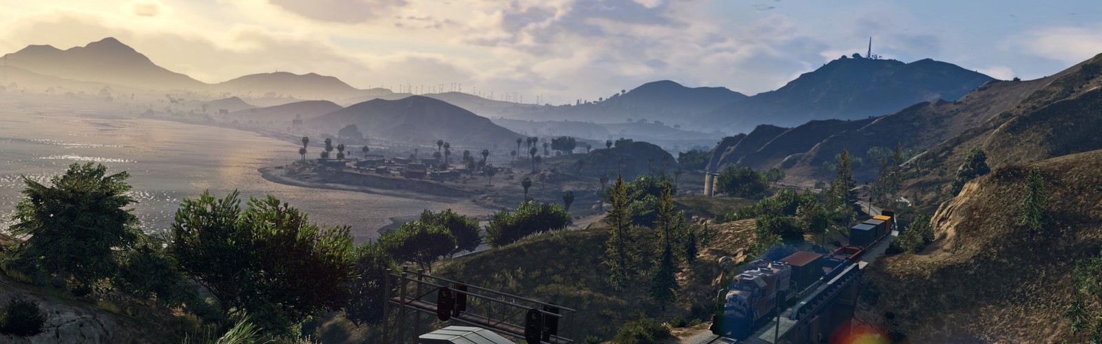 Descargar fondo de pantalla grand theft auto v, playstation 4, formas montañosas, tierras altas, montaña