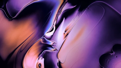 Remolinos abstractos morados - fondo de pantalla de macOS Mojave 5K