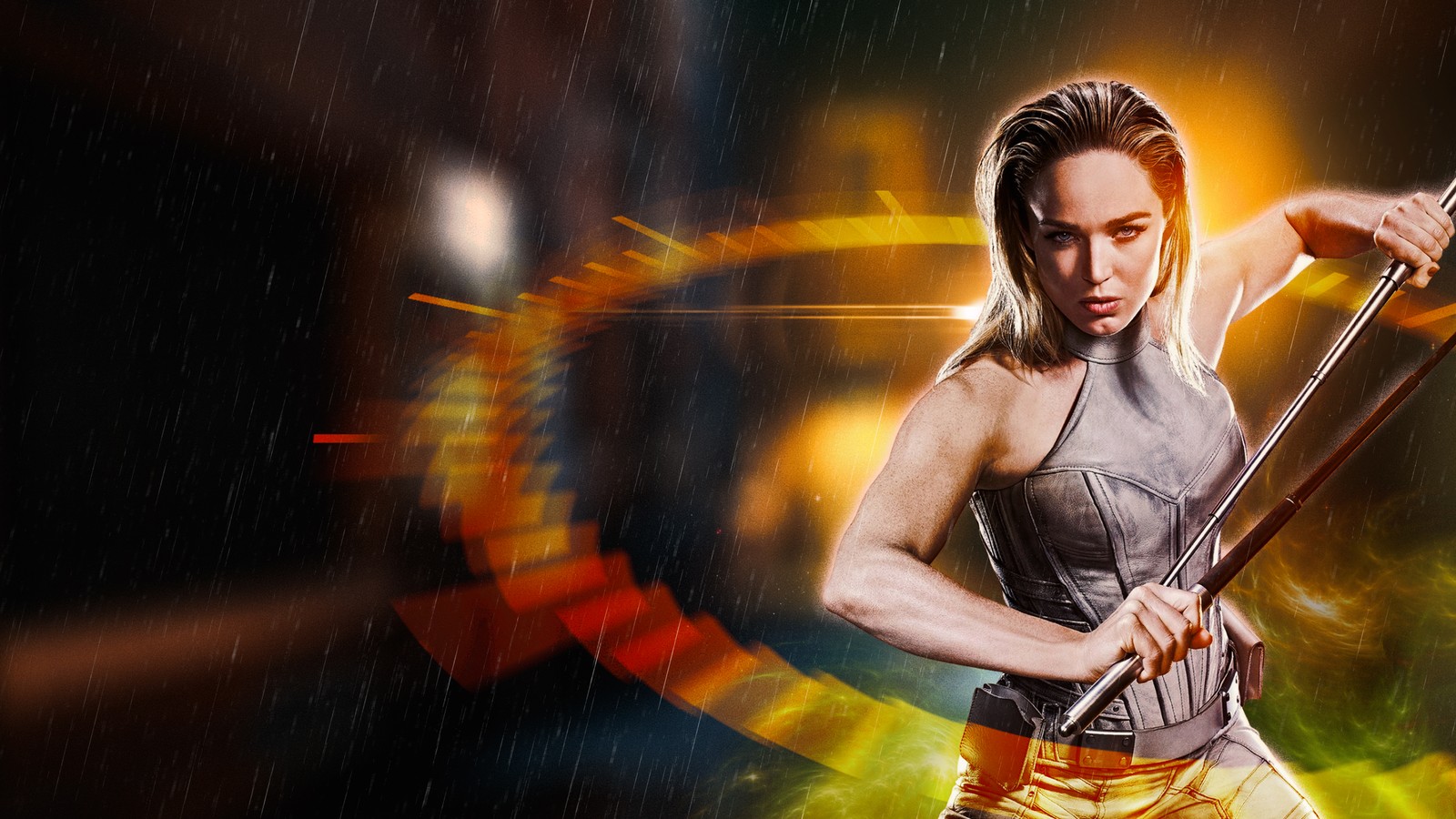 Скачать обои sara lance, легенды завтрашнего дня, legends of tomorrow, белый канарейка, dc comics