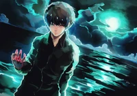 ken kaneki, fan art, tokyo ghoul, tokyo ghoul re, anime wallpaper