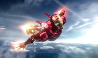 iron man, flight, superhero, marvel comics, cloud wallpaper