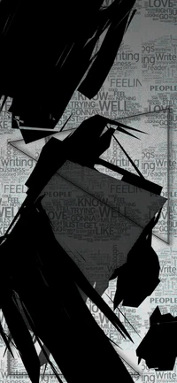 black and white, poster, graphics, hood, style