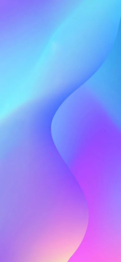 Olas abstractas coloridas en azul eléctrico y violeta para fondo de Xiaomi Redmi K20 Pro FHD