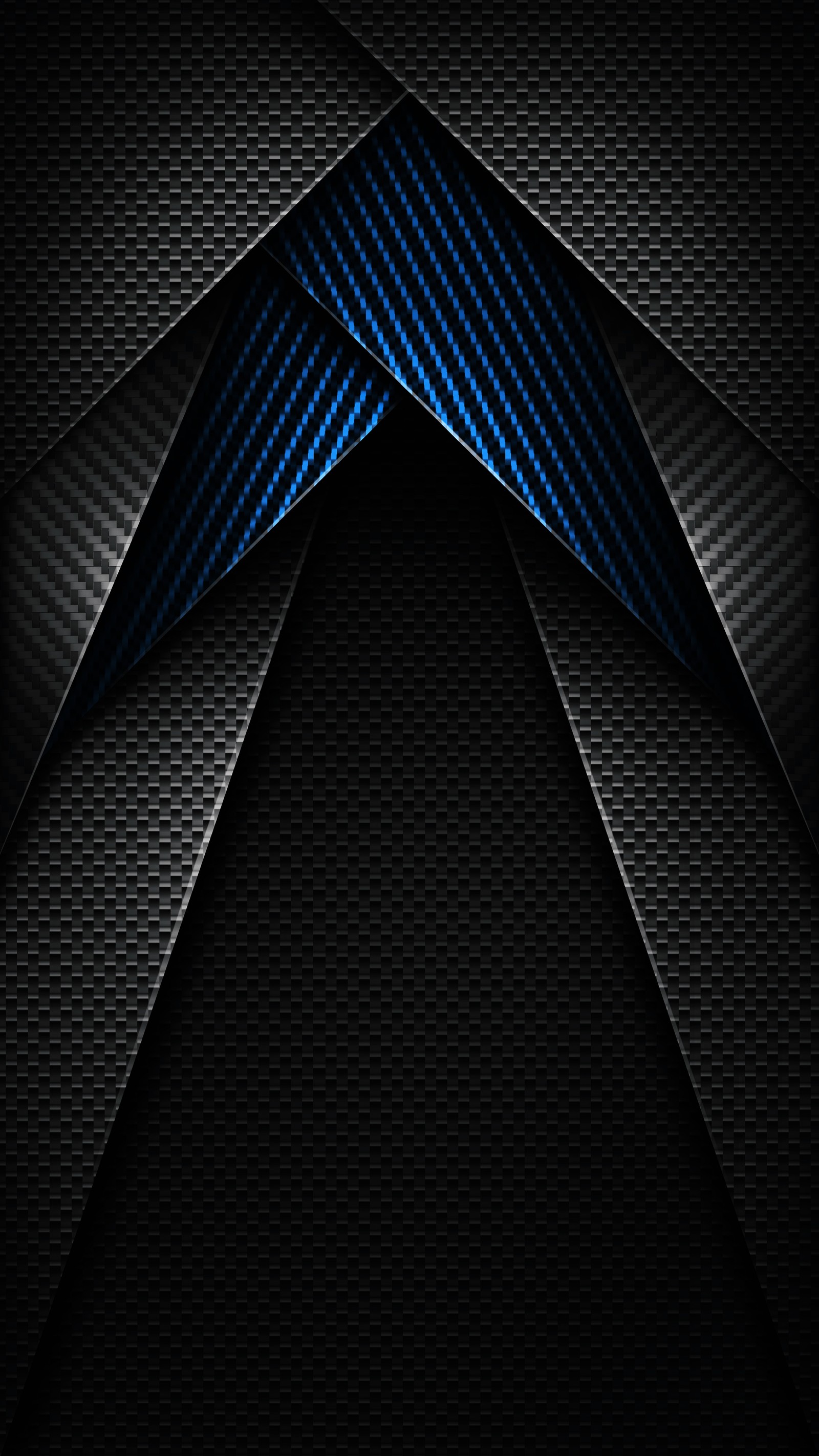 A dark and blue abstract background with a triangular pattern (architecture, purple, triangle, tower block, facade)