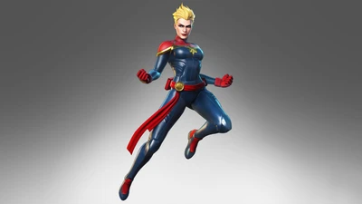 Captain Marvel in Aktion aus Marvel Ultimate Alliance 3: Der schwarze Orden