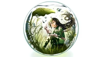 Tsuyu Asui (Froppy) in a Serene Bubble of Nature