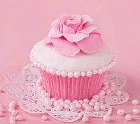 bolo, cor, cupcake, decoração, rosa