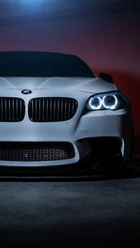 bmw, car, face wallpaper