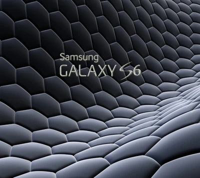 Logotipo do Samsung Galaxy S6 com design de padrão hexagonal