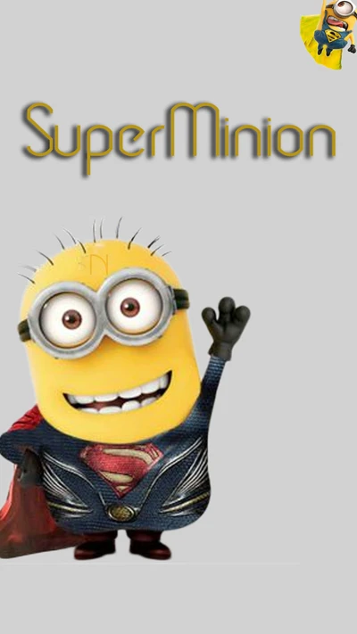 SuperMinion: Uma divertida mistura de desenhos animados de Minions e Superman