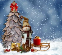 christmas, decoration, merry, snow, snowman wallpaper