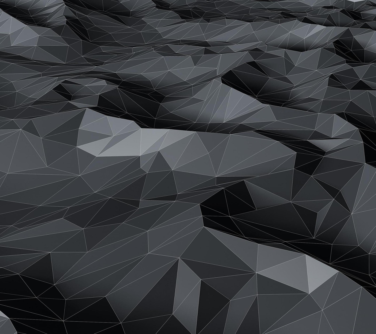 A close up of a black and white geometric background with a mountain (abstract, black, grey, material, triangle)