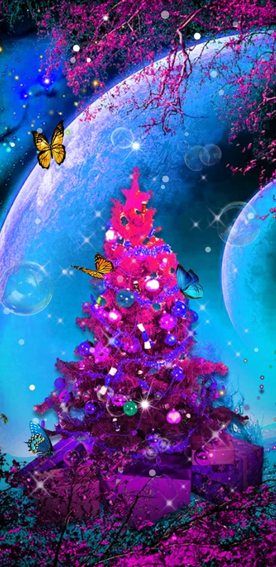 earth, xmas, christmas, bubble, purple