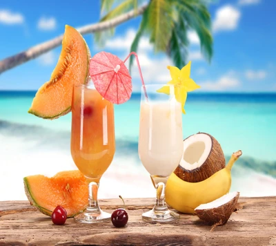 Cocktails tropicaux : Délices d'été rafraîchissants au bord de la plage