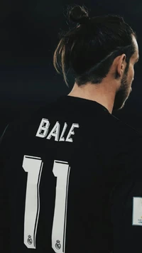 Gareth Bale com a camisa do Real Madrid, número 11